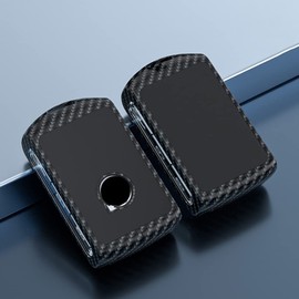 ontto Car Key Case Fits Volvo C30 S60 S90 XC40 XC60 XC90 V60 V90 T5 T6 T8 Polestar 1 Polestar 2 2018-2023 Key Case Metal Protective Case Remote Control Key Fob Carbon Black