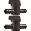SharkBite 1/2 Inch Poly Crimp Ball Valve, Pack of 2,