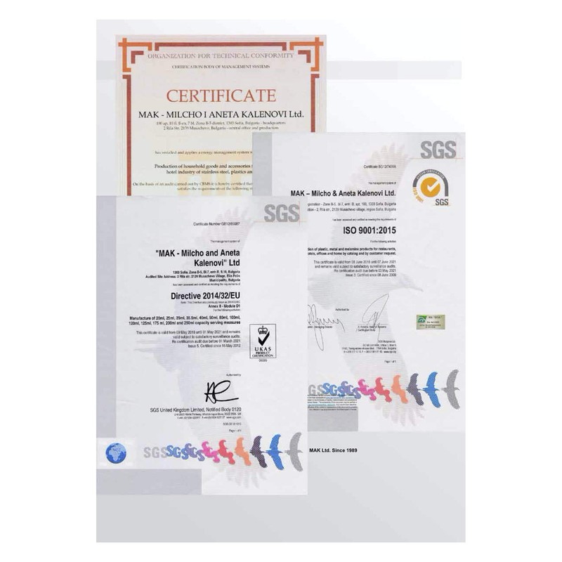 MAK Cocktail Measuring Cup 50 ml Stainless Steel Bar Measure