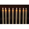 GenSwin Flameless Ivory Taper Candles Flickering with 10-Key Remote, Battery