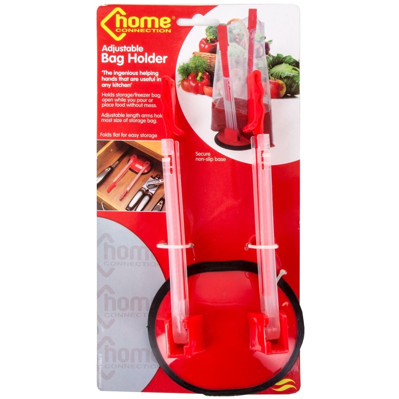 Adjustable Freezer Bag Holder | Hands Free Bag Opener Kitchen
