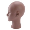 Female Bald Head Mannequin PVC Soft Rubber Human Skin Texture