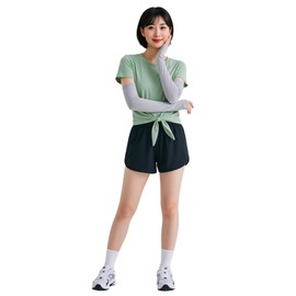 Novdom Women's Arm Cover, UV Protection, Sunburn, Arm Cover, Cooling, Antibacterial and Odor Resistant, Vaporization Cooling Effect at -5 °C, Keeps You Cool, UPF 50+, Sweat Absorbent, Quick Drying, UV