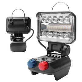 GOMETY Akku Lampe für Makita 18/21V, 48W Kabellose Led Arbeitsleuchte Akku mit 40 Ultrahellen LED-Perlen, Led Strahler Tragbares Werkstatt Baustellen Lampe mit Typ C und USB-Aufladung (Keine Akku)