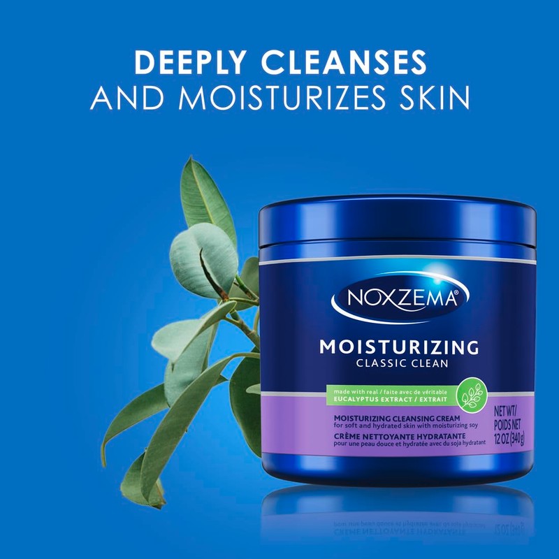 Noxzema Classic Clean Cream Moisturizing Cleansing, 12 oz