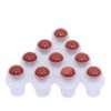 Furnido 10 Pack Natural Crystal Stones Roller Balls For Essential