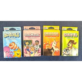 Unbranded 4 Card Game Set Old Maid, Go Fish, Hearts, and Crazy 8s