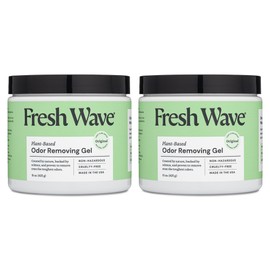Fresh Wave Fresh Wave Odor Removing Gel, 15 oz., Pack of 2 - Odor Absorbers for Home, Safer Odor Relief, Natural Plant-Based Odor Eliminator, Every 15 oz. lasts 30-60 Days, For Cooking, Trash & Pets