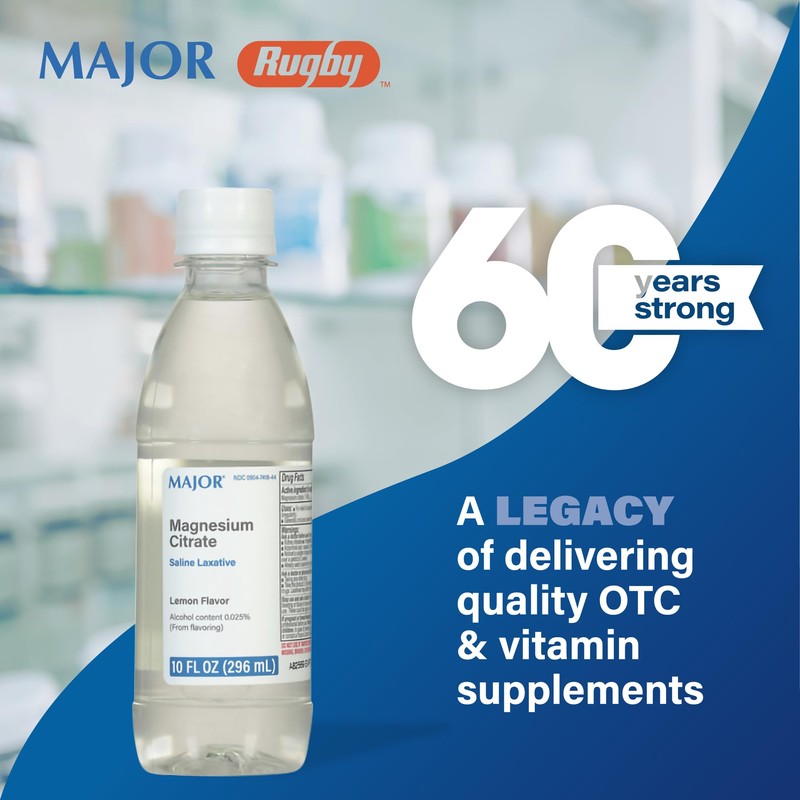 Major Magnesium Citrate Saline Laxative - Helps Relieve Occasional Constipation