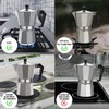Uplayteck Cafetera Espresso, 9 Tazas 450ML Cafetera de Aluminio, Cafetera