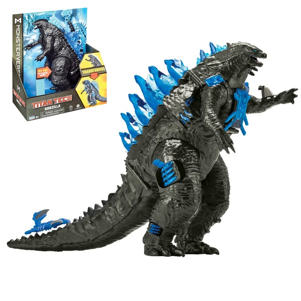 MonsterVerse 8" Deluxe Transforming Titan Tech Godzilla Figure, Multicolor (MNG20100)