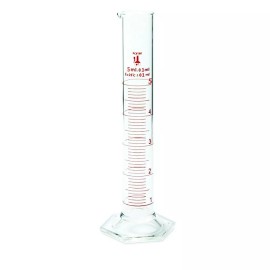 Karter Scientific 5ml Graduated Cylinder, Borosilicate,  Karter Scientific 233A2 (Single)