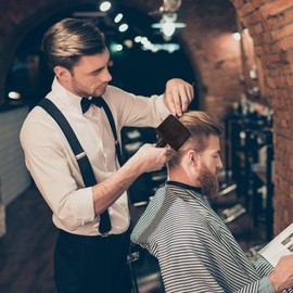 2 PCS Barber Neck Brushes Professional Hairdressing Neck Duster Brush Hair Cutting Cleaning Brush Soft Barber Brush Comfortable Brush Handle For Barber Hair Salons