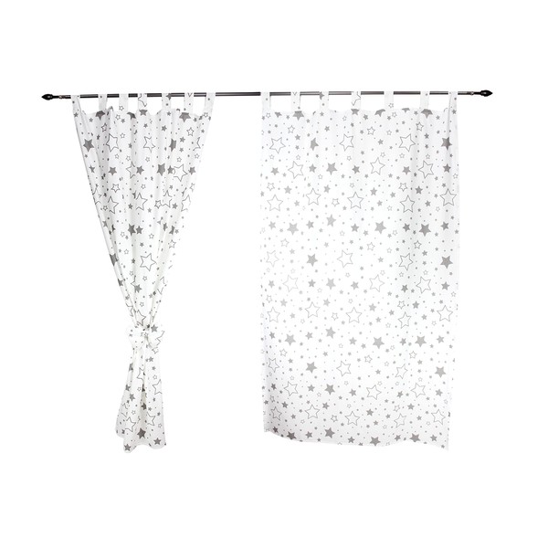 TupTam Children's room curtains with bows, set of 2, colour: