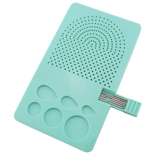 ZZLZX Quilling Board with 20 Needles Blue Paper Comb Tool