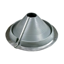 Fasteners Plus #3 Round Retrofit EPDM Metal Roof Pipe Flashing Boot - Fits 3-1/4" - 10" Pipe OD - Gray (Made in USA)