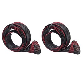 TopHomer 2 Packs Rod Sock Fishing Extendable Rod Sleeve Rod Cover Braided Mesh with Binding Tip for Casting Sea Fishing River Fishing and Boat Fishing (1.7m)