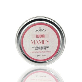 Rubor en polvo mate piel grasa/mixta, blush multiusos, larga duración (vitamina E, betabel, caléndula). (Mamey)