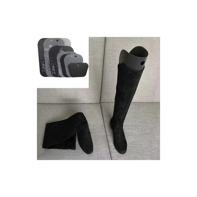 HugeDE 2 Pairs 12 Inches Tall Boot Supports Plastic Boot