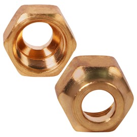 highcraft G41GT-12 Forged Brass Short Nut for Flare Pipe Fittings 1/2" O.D. Connection