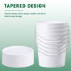 Tioncy 24pcs 2 Gallon Plastic Bucket with Lid Heavy Duty