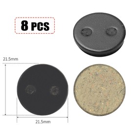 Bike Disc Brake Pads 4 Pairs Resin Oil Semi-Metal Round Pad Bicycle Accessories Brake Pads Replacement Cycling Road Mountain Bike Brake Pads for Bicycle Electric Bike Cycle