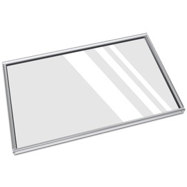 WB56X22160 Range Oven Inner Door Glass, Oven Door Glass with Galvanized Frame, Double-Layers High Temperature Resistant Glass, Replacement for WB56X22160, WB55T10154, etc, Compatible with GE, Kenmore