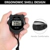 Digital Sports Stopwatch Timer, Multi-Function Large Display Stopwatch With Countdown