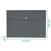 Leitz Recycle Document Wallet, 60 A4 Sheet Filing Capacity, Button