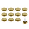 Rannb Decorative Mirror Screw, Gold Cap, 0.75" Cap Dia, 12pcs