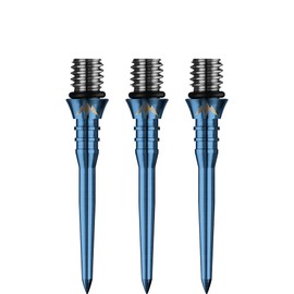 Mission Darts X2620 Titan Pro | 26mm Grooved Titanium Dart Tip Conversion Point Plain Blue