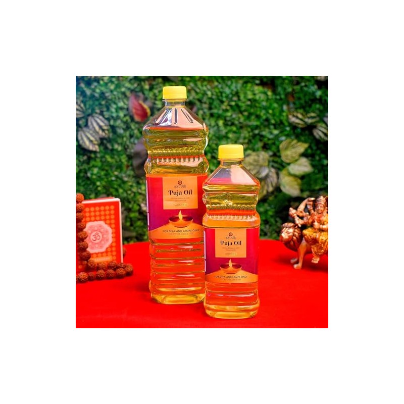 Satvik 900ml Pure Puja Seasame | Smokeless Til Oil for