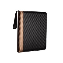 Mucablesa Trading Card Binder 9 Pocket PU Cover Card Collection Binder with 900 Top Loading Trading Card Zipper Binder, Card Album for Board, Collectible Game Cards & Sports Cards, Brown