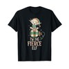 I'm the Fierce Elf Retro Matching Family Christmas Plaid T-Shirt