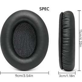 Earpads Replacement for HyperX Cloud/Alpha S Pro/Flight S/Mix/Stinger S Core/Headphones Ear Pads Cushions Soft Protein Leather Earmuffs with with Noise Isolation Foam