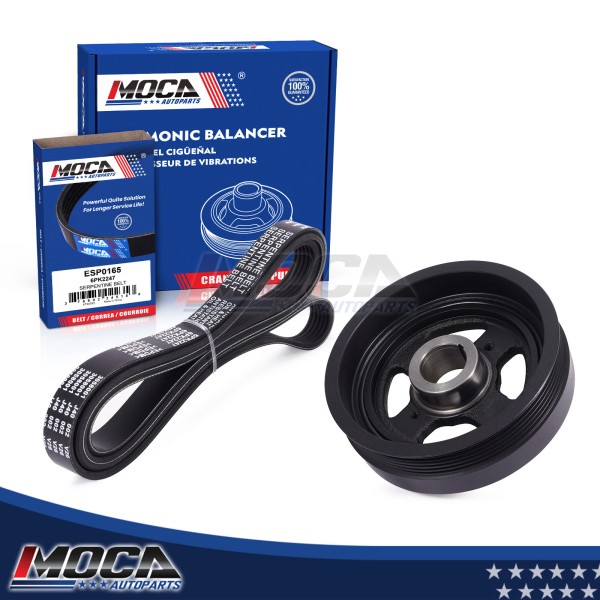 MOCA AUTO PARTS Harmonic Serpentine Belt Balancer for 02-06 Nissan