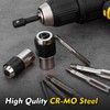 Topec Tap Socket Set, 3PCS Tap Extractor Tool with Adjustable