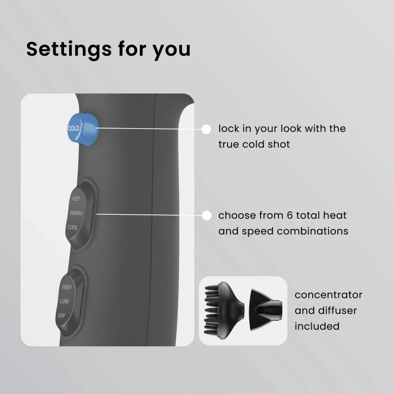 Conair InfinitiPRO Full Body & Shine Pro Hair Dryer, Titanium