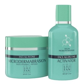 Dr Lili Fan Probiotic All-In-One Microdermabrasion Kit with Vitamin C and Peptides. Your At-Home Spa Treatment. Get Radiant, Healthy-Looking Skin. 2 fl oz