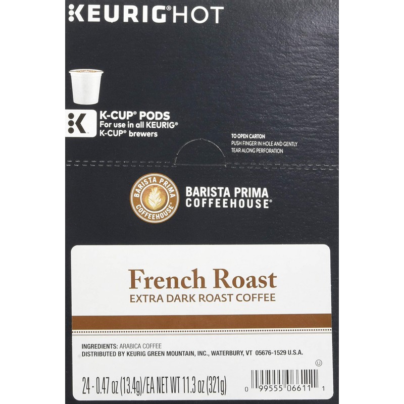 Barista Prima Coffeehouse Coffee, Keurig K-Cups, Dark Roast Extra Bold,