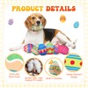 Glimin 10 Pcs Easter Dog Toys Bulk Easter Egg Plush