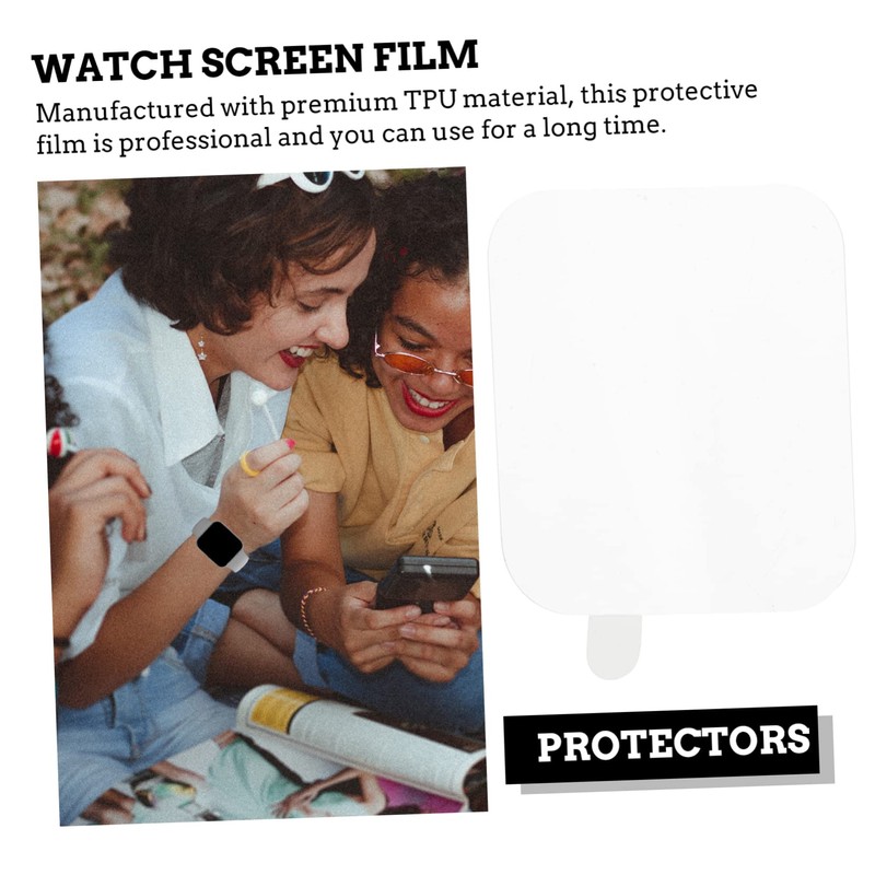 GRIRIW 6 Pcs Watch Film Smart Watch Protector Screen Cover
