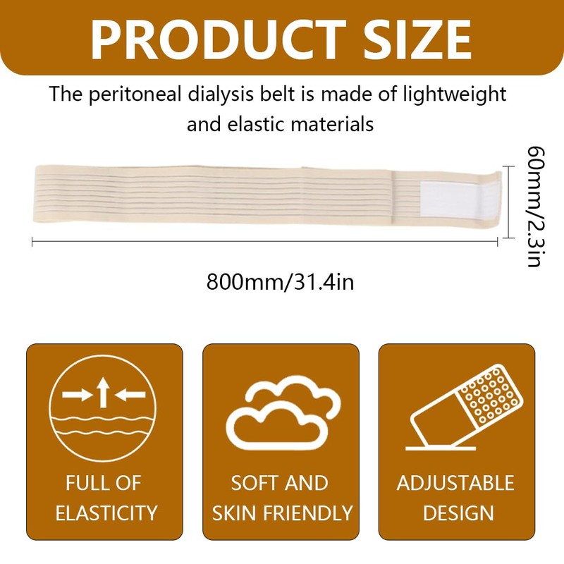 SGERUFZ 1 x Peritoneal Dialysis Belt, Abdominal Dialysis Belt, Breathable,