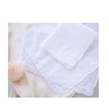 MileyMarla Ladies Embroidery Cotton White Handkerchiefs Lace Wedding Hankies