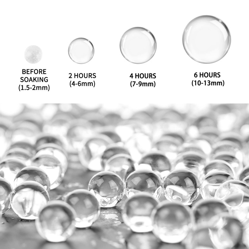 200,000 Clear Beads for Vases, Transparent Vase Filler, Christmas Decoration,