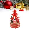 Christmas Music Box Wood Christmas Musical Box Xmas Decoration Gifts