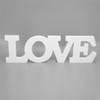 Wood Love Sign White One Piece Design Exquisite Beautiful Wooden