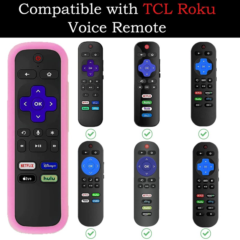 Silicone Protective Controller Cover fits for Roku TV Voice Remote