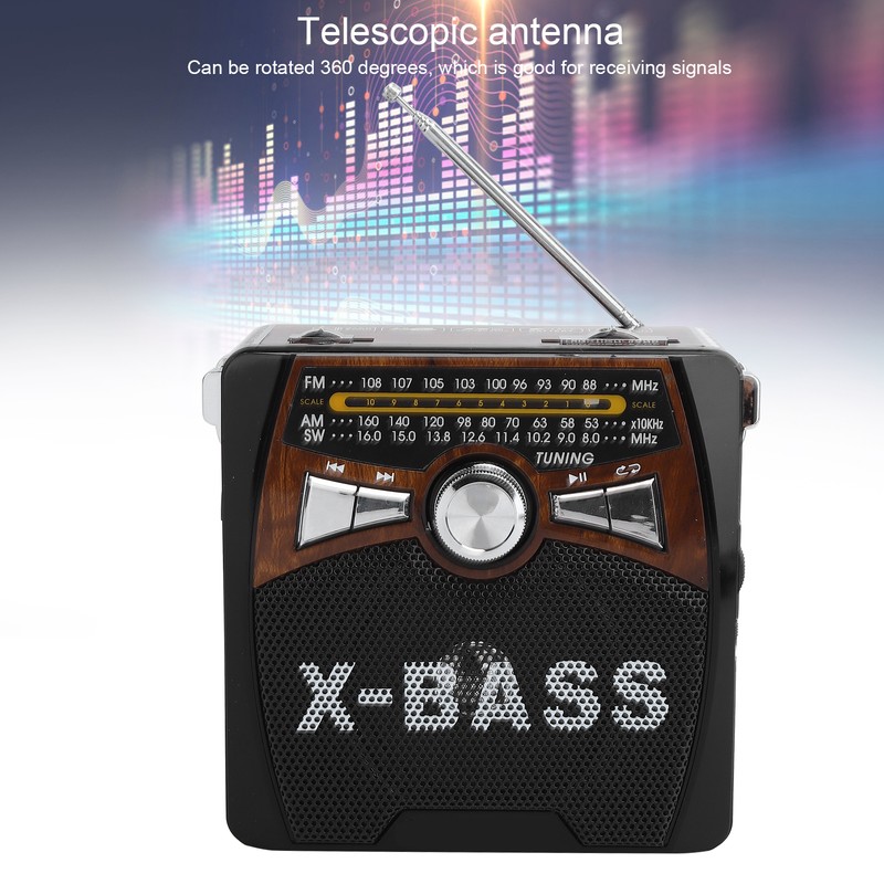 FM AM SW Radio USB FullWave Band Portable Radio Player