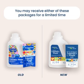 Truly Free Laundry Detergent for Sensitive Skin | Gentle & Safe for Baby Clothes | Plant-Based | Easy to Dissolve to Create a Liquid| Include 1 Refillable Bottle| Signature Scent (50 Loads)